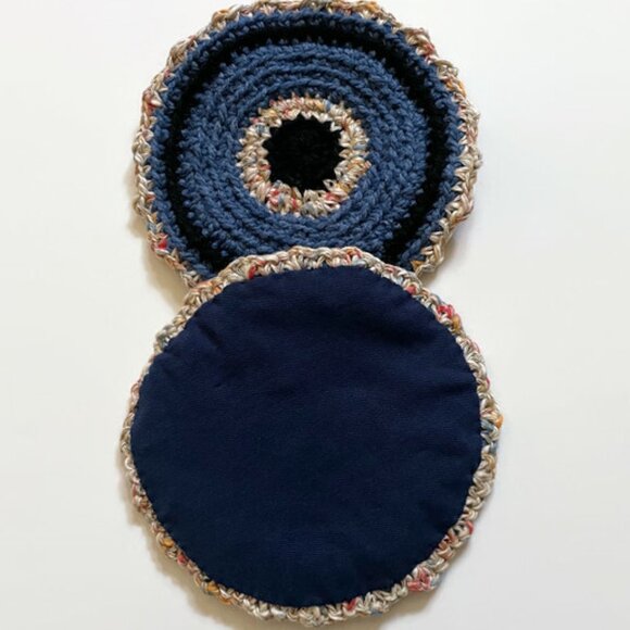 Crochet Pot Holder, Crochet Trivet, Kitchen Decor Placemats, Pot Holders July 4 - Picture 7 of 7